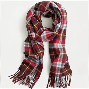 Abraham Moon for J. Crew 100% Pure Merino Wool Plaid Scarf